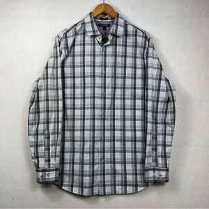 Banana Republic Men’s Large Camden Fit Non-Iron Button Front Shirt Checkered